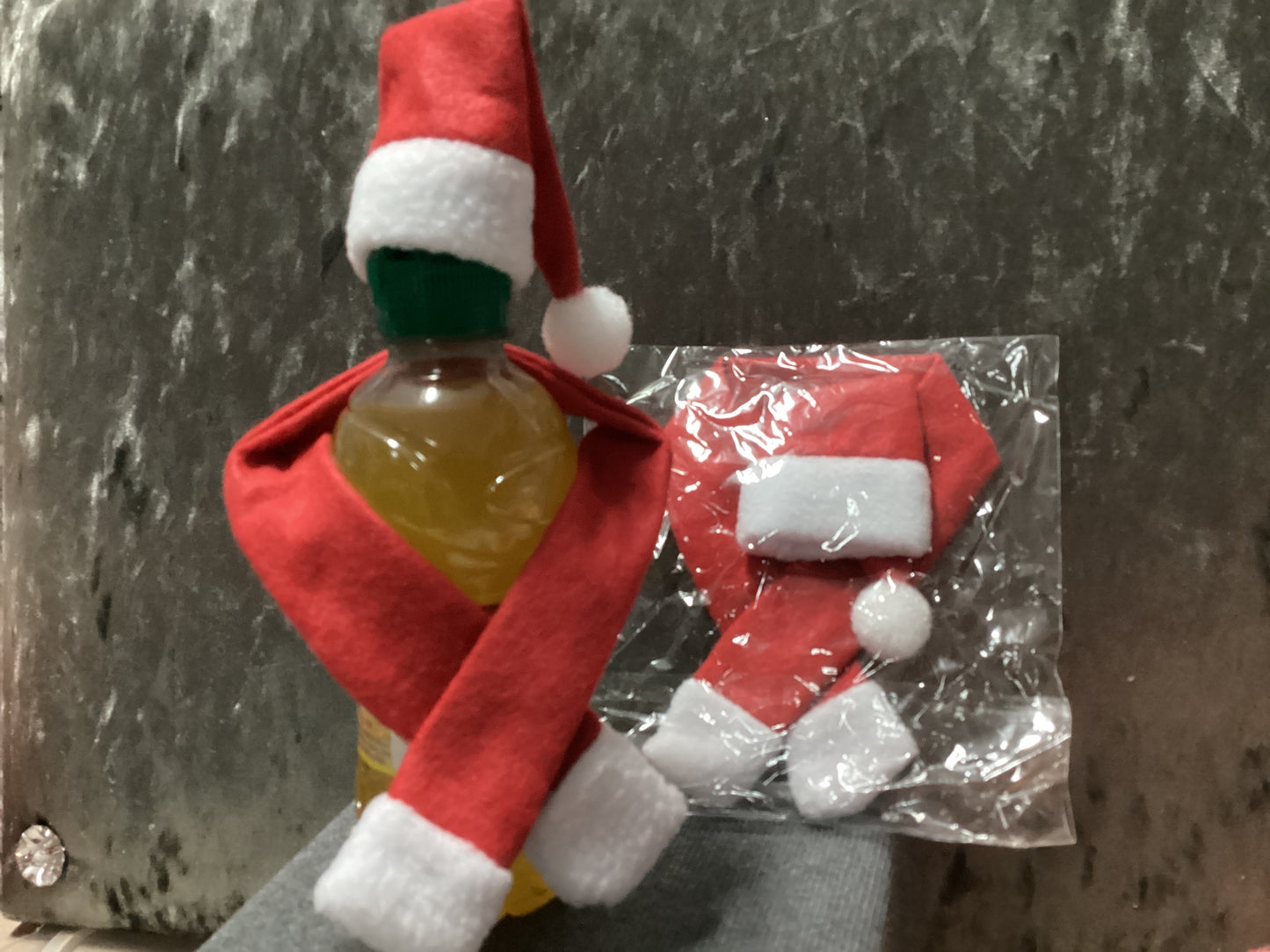Santa Bottle Decor