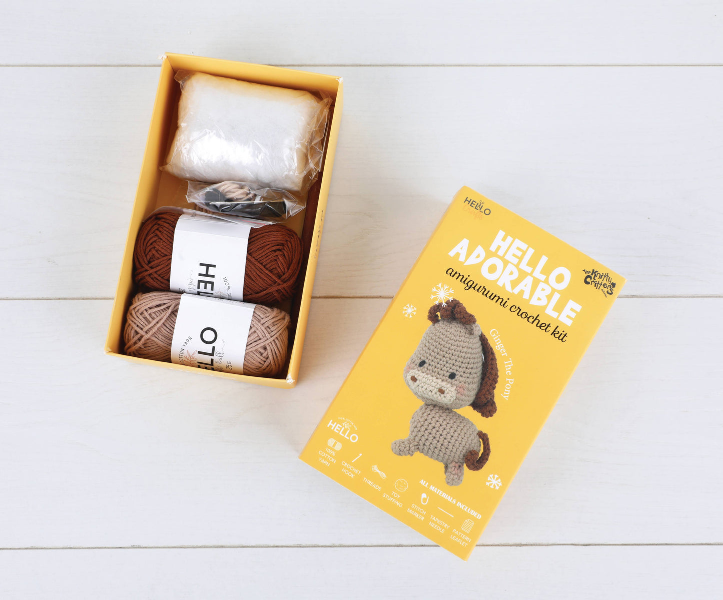 Knitty Critters Hello Adorable - Ginger The Pony