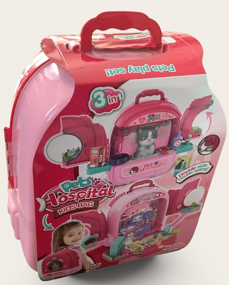 Large Suitcase Playhouse DOCTOR SET/PETS HOSPITAL
