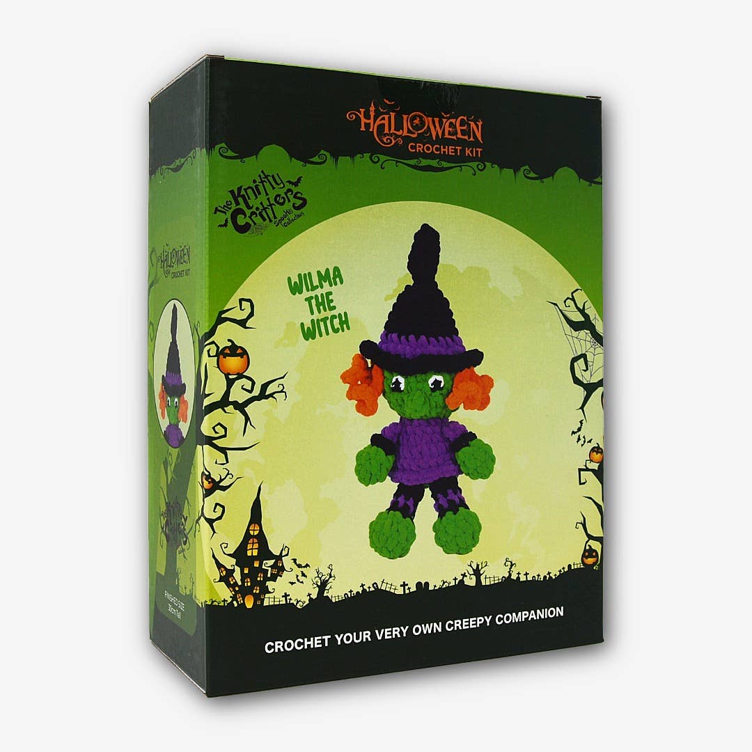 Knitty Critters - Halloween Crochet Kit - Wilma the Witch