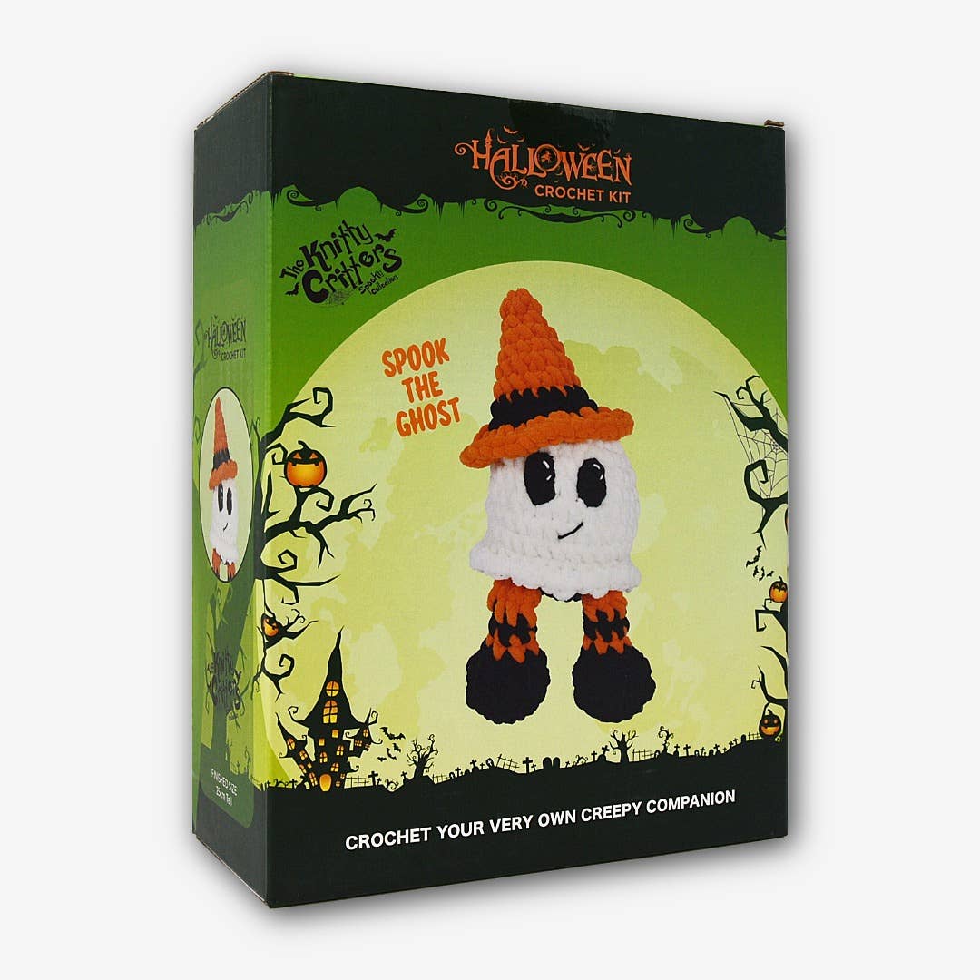 Knitty Critters - Halloween Crochet Kit - Spook the Ghost