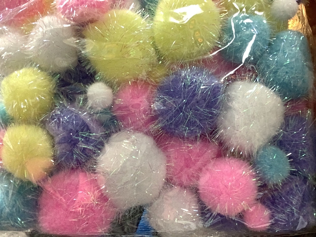 Pom Pom Deco Sparkle & Plain Mix