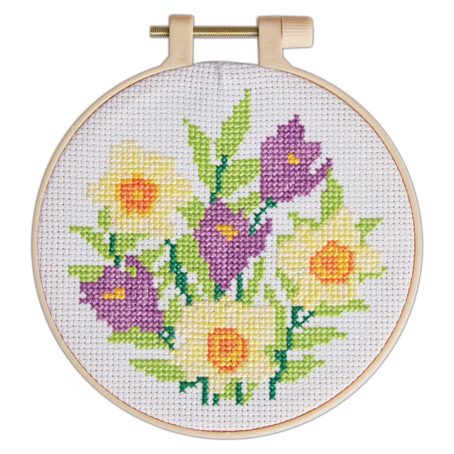 Simply Make Cross Stitch Craft Kit Daffodils & Crocus Design