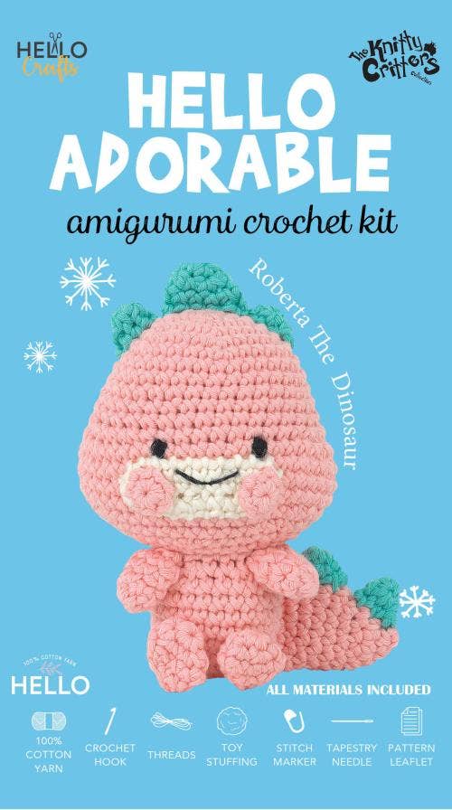 Knitty Critters Hello Adorable - Roberta The Dinosaur
