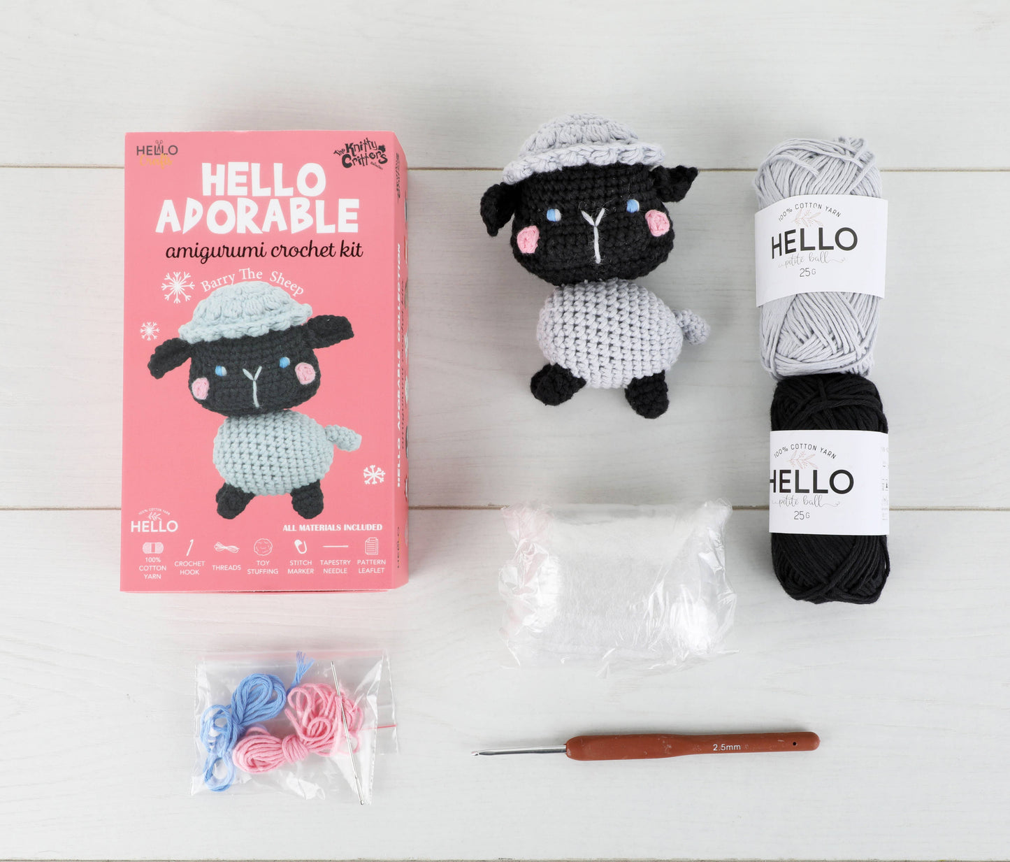 Knitty Critters Hello Adorable - Barry The Sheep