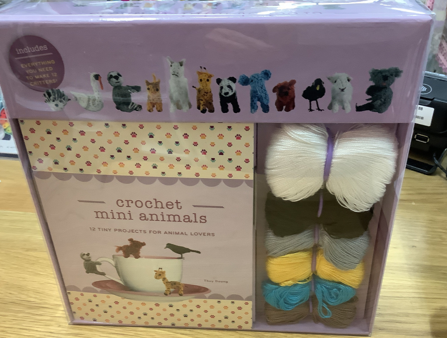 Crochet mini Animals 12 tiny box