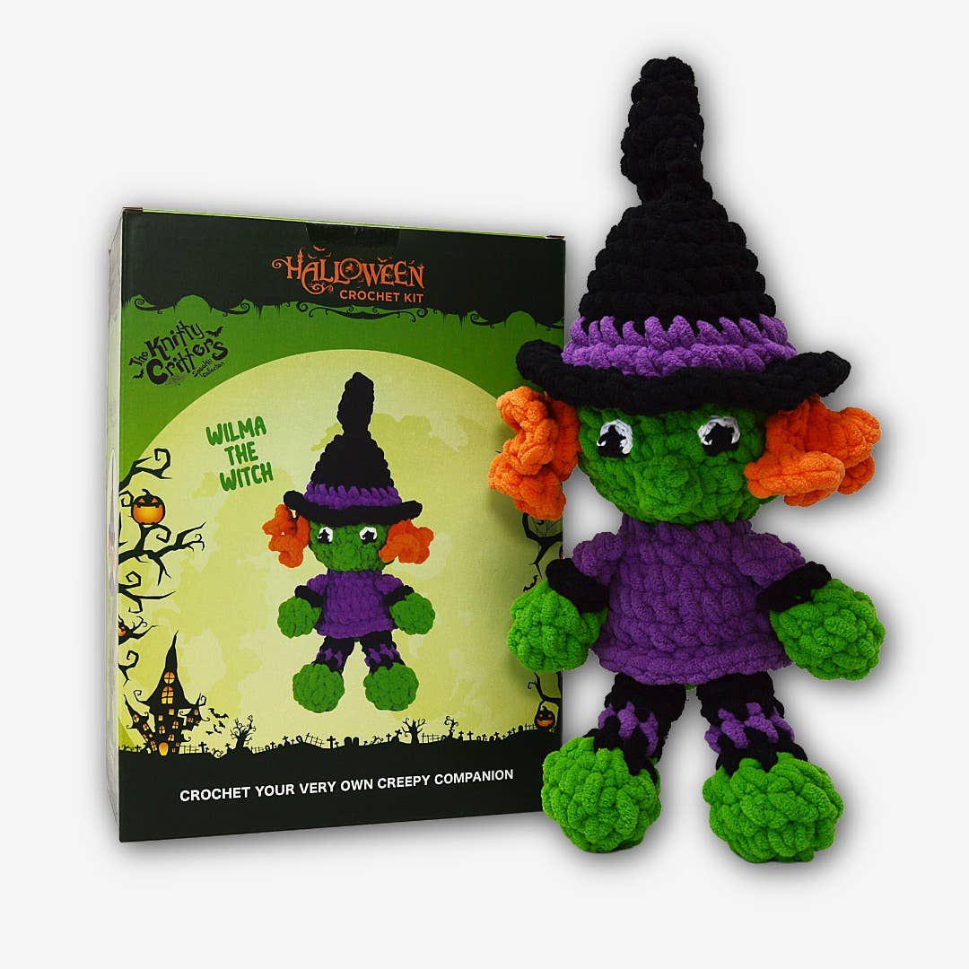Knitty Critters - Halloween Crochet Kit - Wilma the Witch