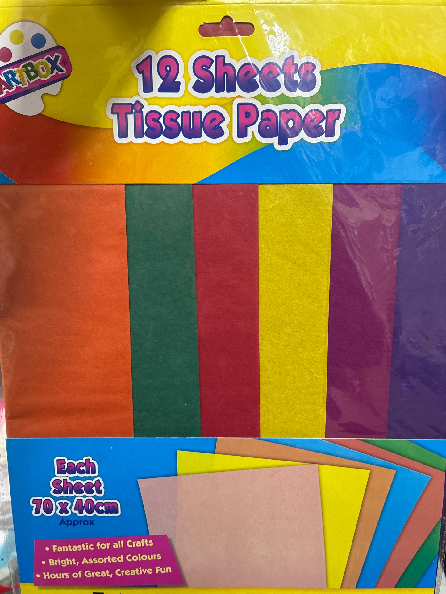 12 Sheets Tissue Paper  (70x40cm each)