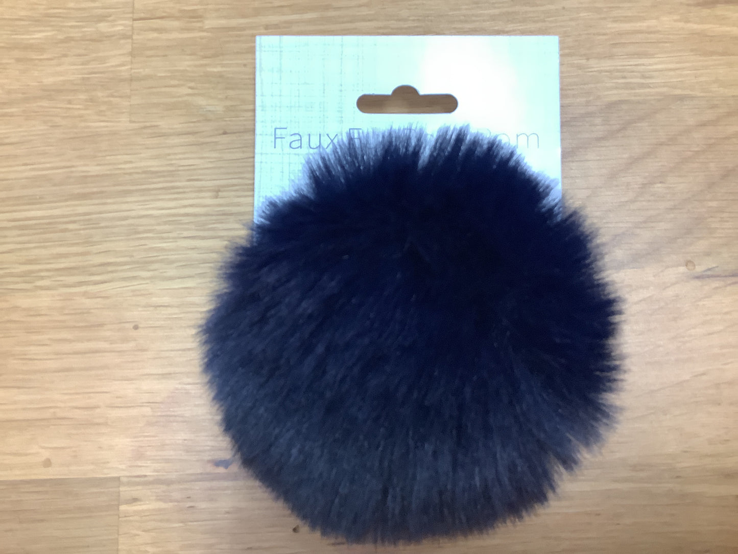 Fluffy Pom Pom Faux with ribbon