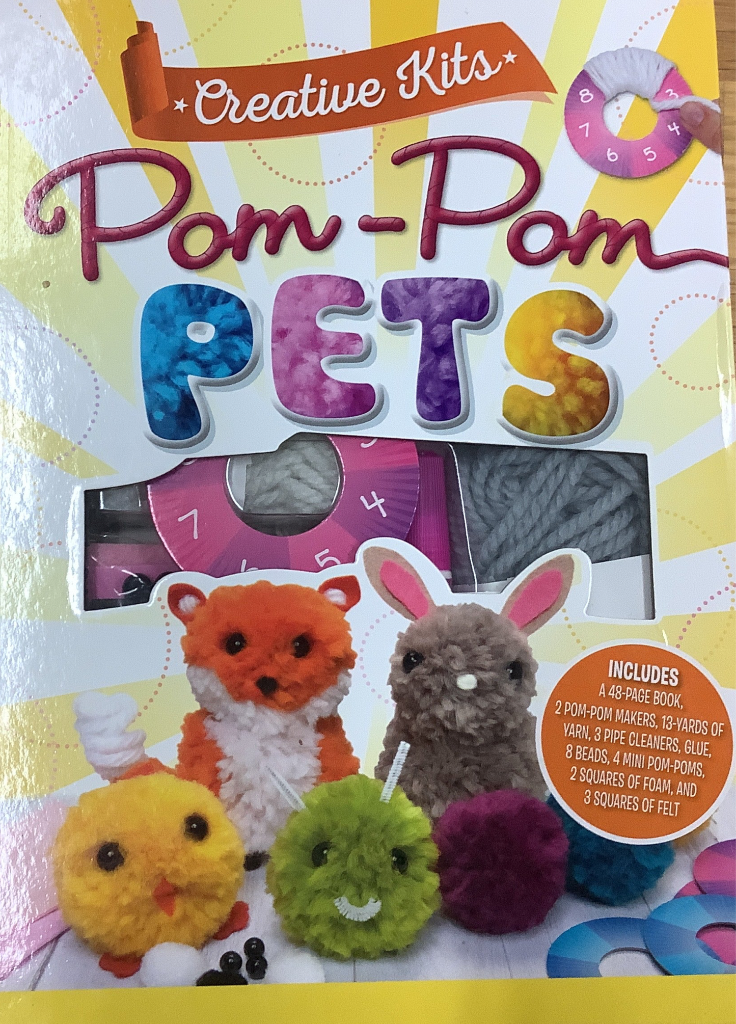 Pom-Pom Pets ,Large Kit, Hard Box(6+)
