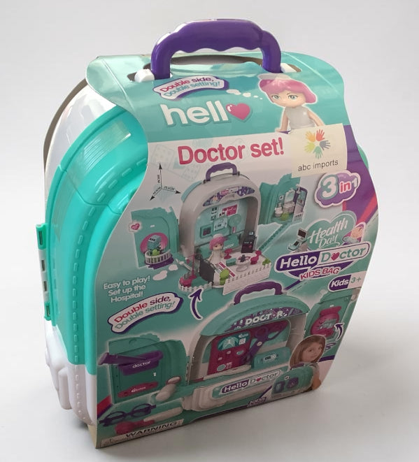 Large Suitcase Playhouse DOCTOR SET/PETS HOSPITAL