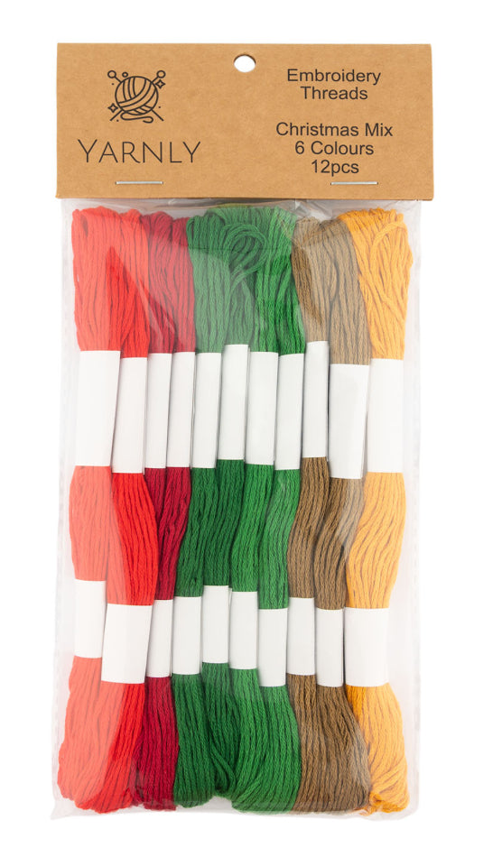 Embroidery Threads (12pcs)Yarnly