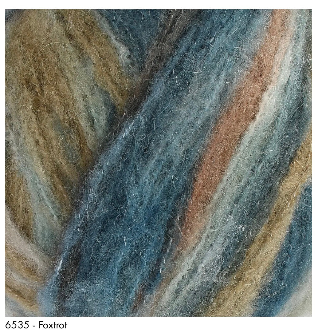 NEW! FLAIR King Cole Chunky(15%Mohair,12%Wool,15%Poly,57%Acrylic)100g HUGE YARDAGE 350yds/320M !