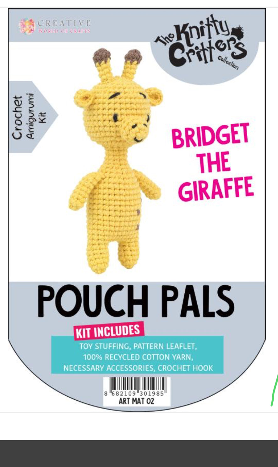 Pouch Pals (Crochet Amigurumi kit)