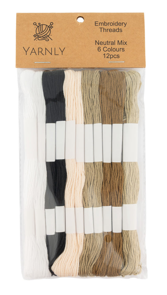 Embroidery Threads (12pcs)Yarnly