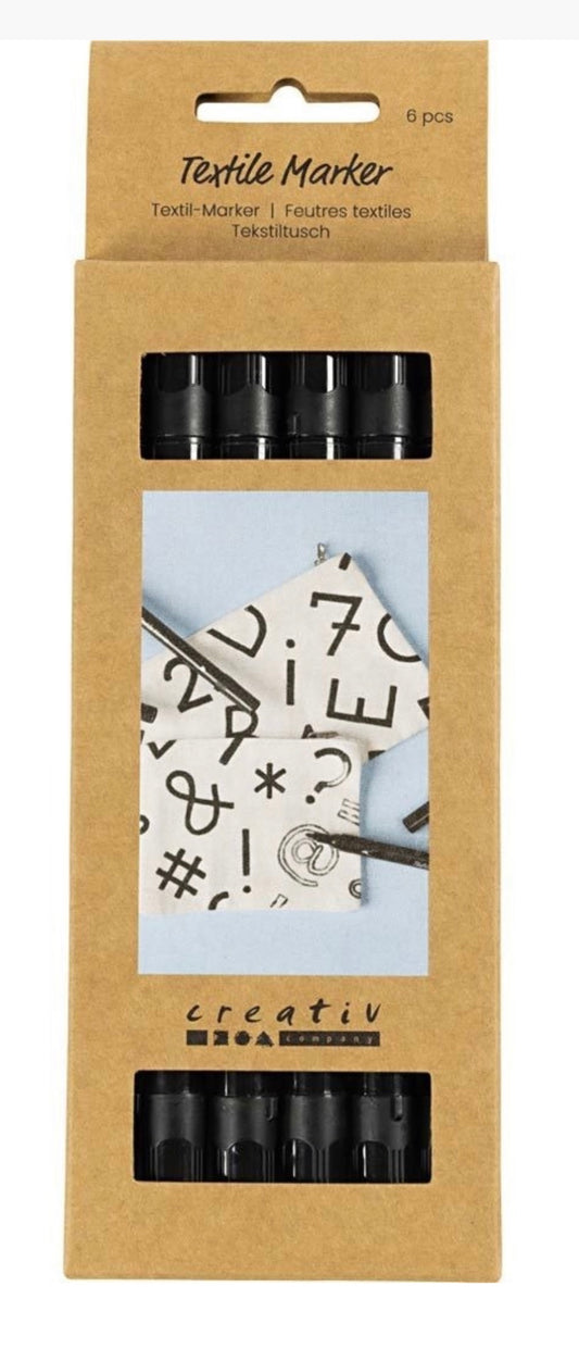Textile Markers (6pieces)