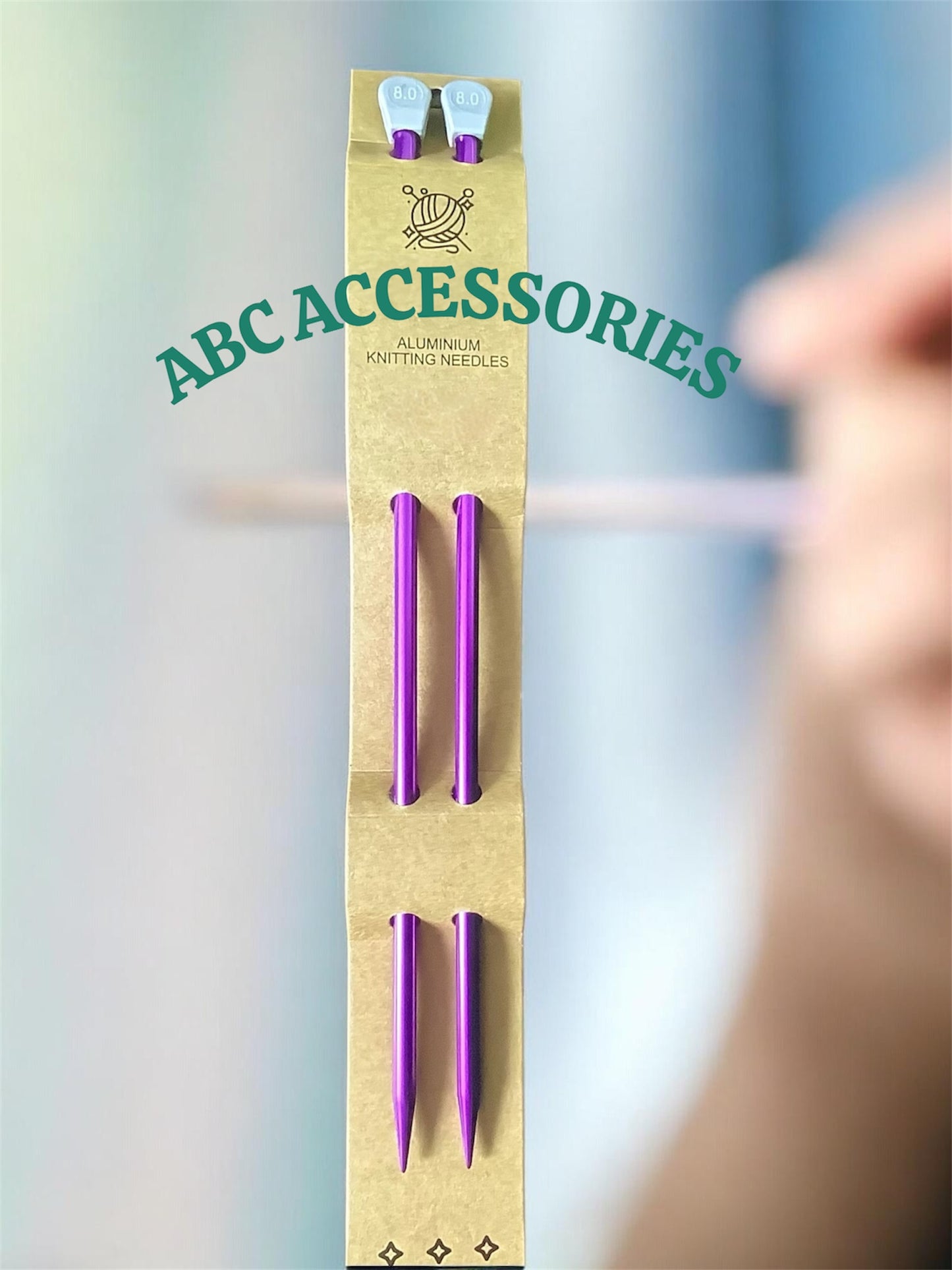 Knitting Needles Aluminium (35cm,40cm)YN