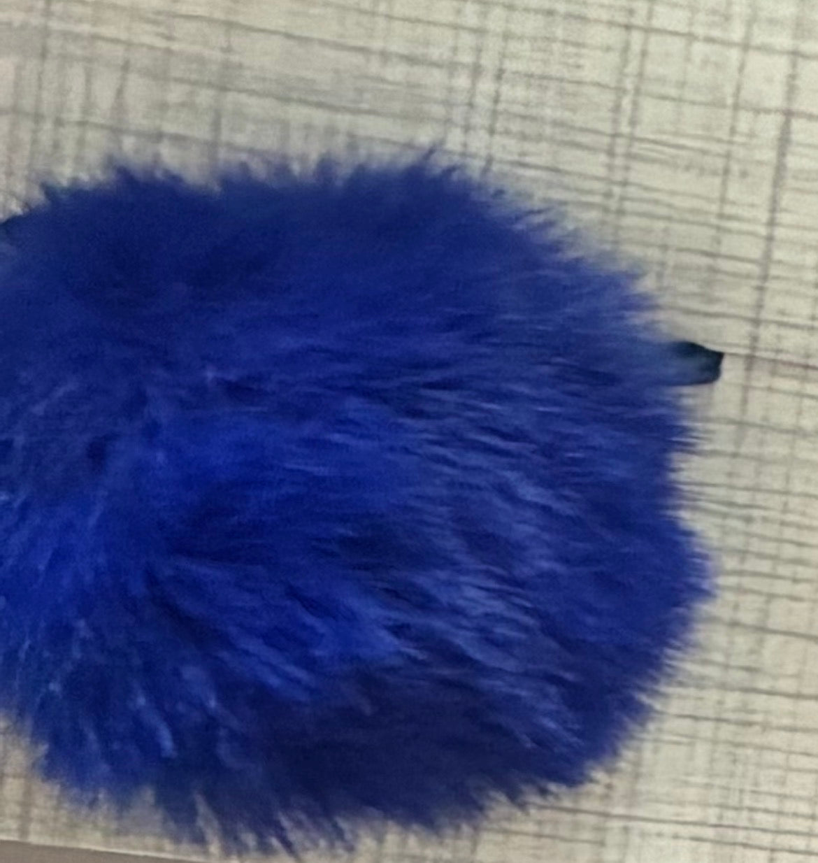 Fluffy Pom Pom Faux with ribbon