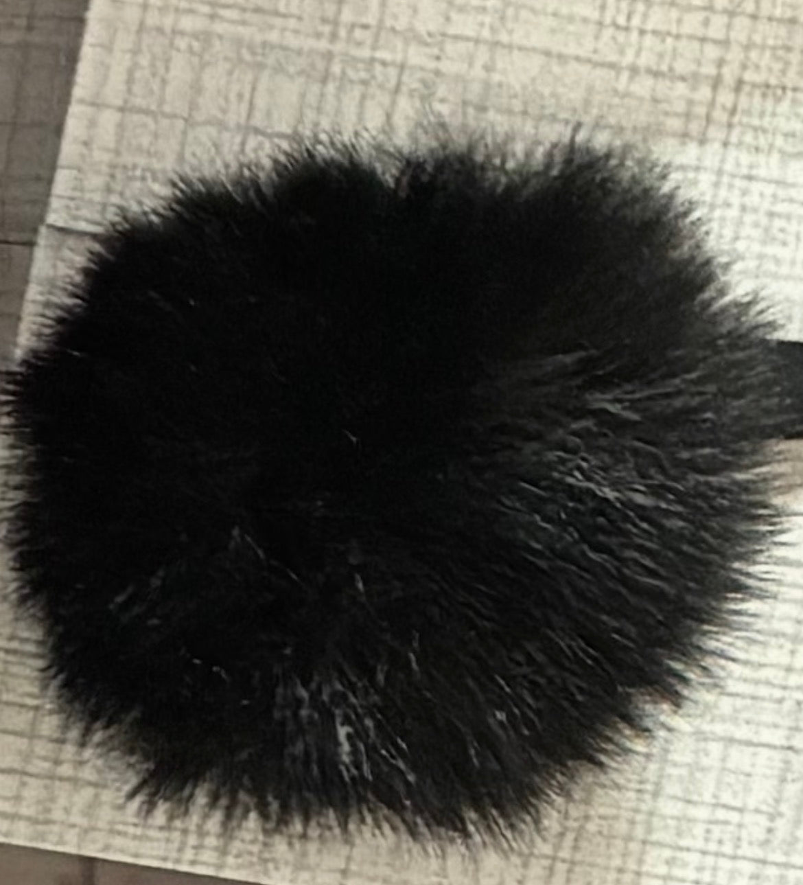 Fluffy Pom Pom Faux with ribbon