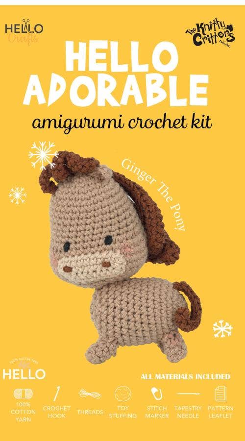 Knitty Critters Hello Adorable - Ginger The Pony