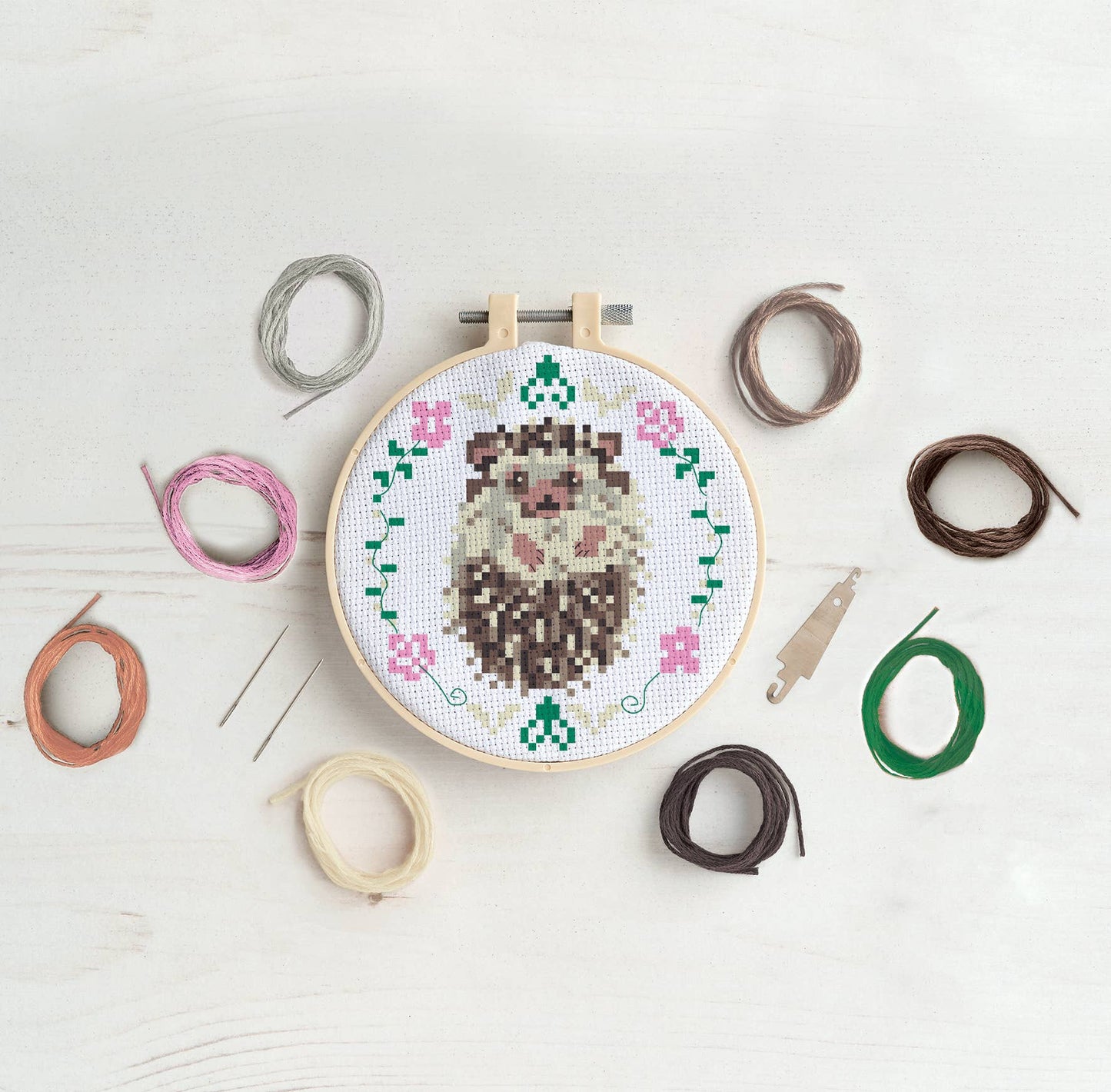 Simply Make Cross Stitch Kit - Hedgehog