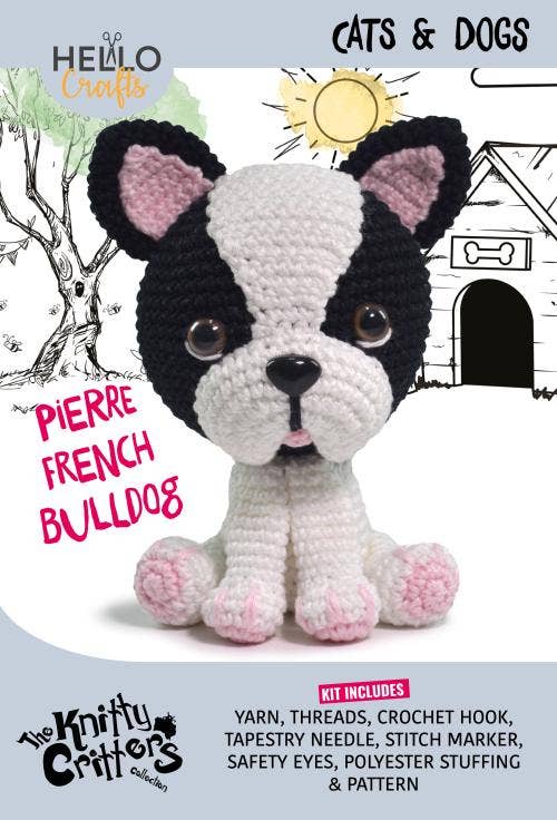 Knitty Critters - Pets - Pierre French Bulldog