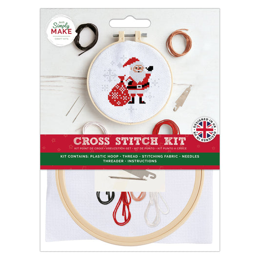 Simply Make Cross Stitch Kit - Santa
