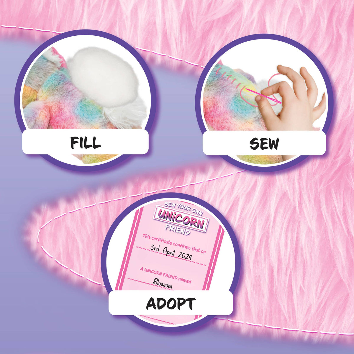 Abeec Unicorn Sew Making Unicorn Kit